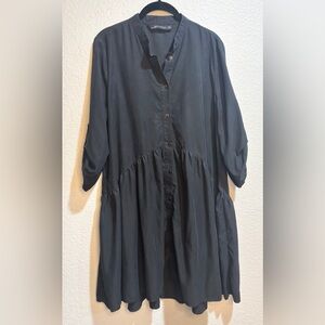 Zara Women’s  Black Button-Down Dress